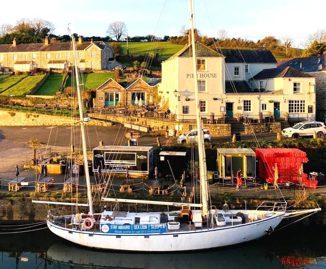 Stunning Yacht Sea Lion In Charlestown Harbour, Cornwall 호텔 외부 사진
