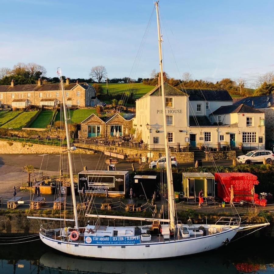 Stunning Yacht Sea Lion In Charlestown Harbour, Cornwall 호텔 외부 사진